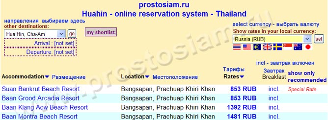 пошаговая инструкция с какртинками как забронировать отель в Тайланде самостоятельно